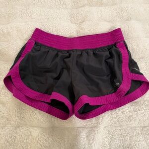 Champion Women's Black and Purple Athletic Shorts
